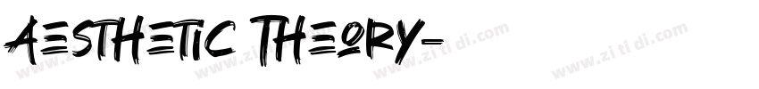 Aesthetic Theory字体转换